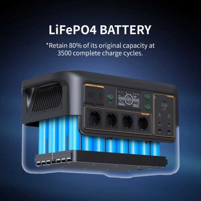 Estação Energia Pecron 3600W/4500W MPPT 1600W 3072Wh LifePO4 BT WI-FI