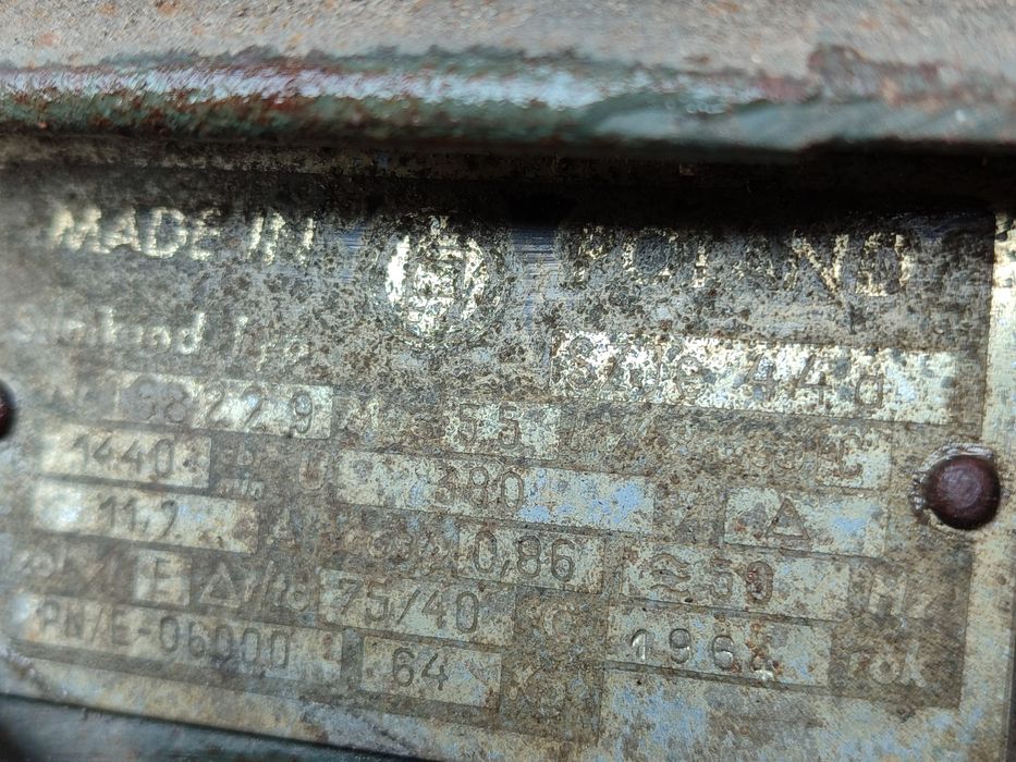 Silnik elektryczny 5,5 Kw na pas transmisyjny