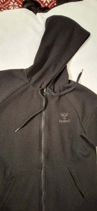 Czarna Bluza HUMMEL z kapturem męska rozm.M