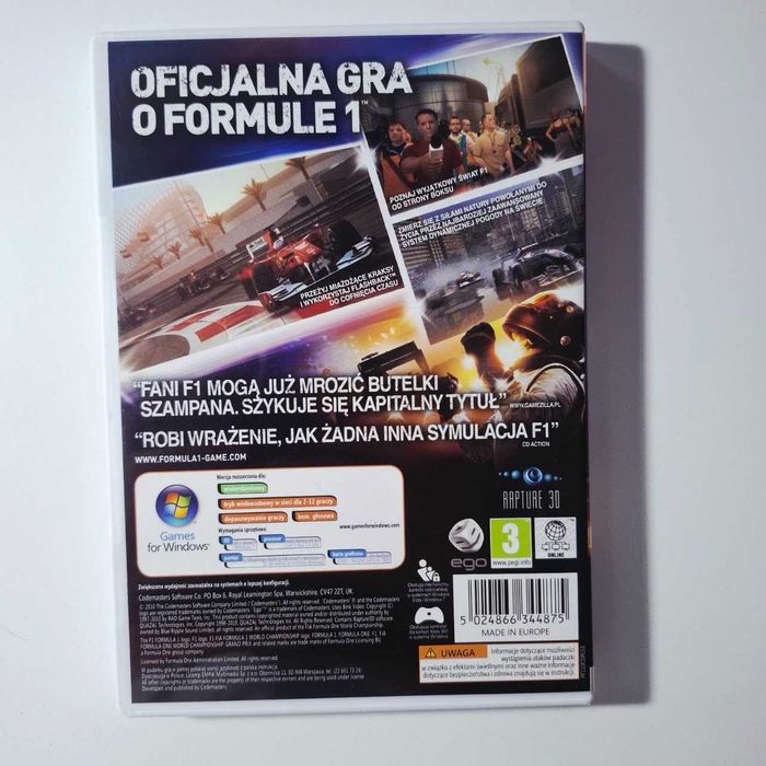 F1 2010 wydanie PC