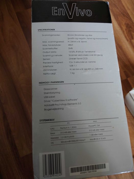 Skaner do negatywów i slajdów Envivo przebrandowana Reflecta i-Scan 3600