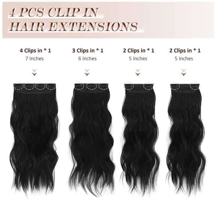 Włosy doczepiane FESHFEN 50cm kolor: 2# (ciemny brąz)