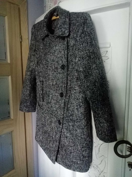 Płaszcz damski wiosna jesień zima kurtka przejściowy klasyczny 38 M