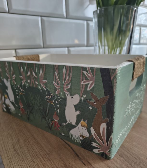 Muminki decoupage dekoracja