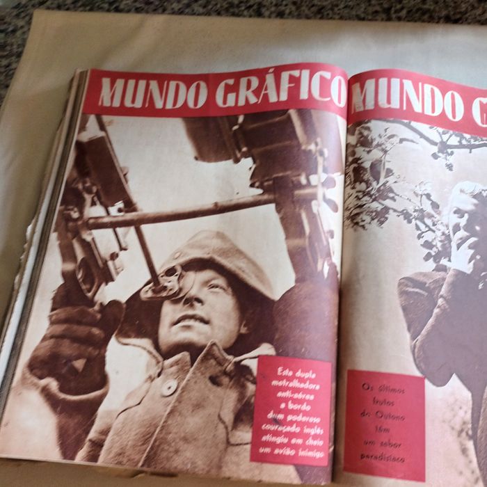 Revistas MUNDO GRÁFICO foram encadernadas mas tem faltas e ou falhas