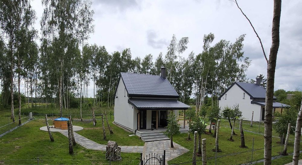 Domek z jacuzzi Siemiany  Mazury