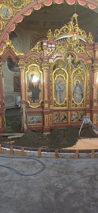 Стяжка напівсуха машинна,тепла підлога.