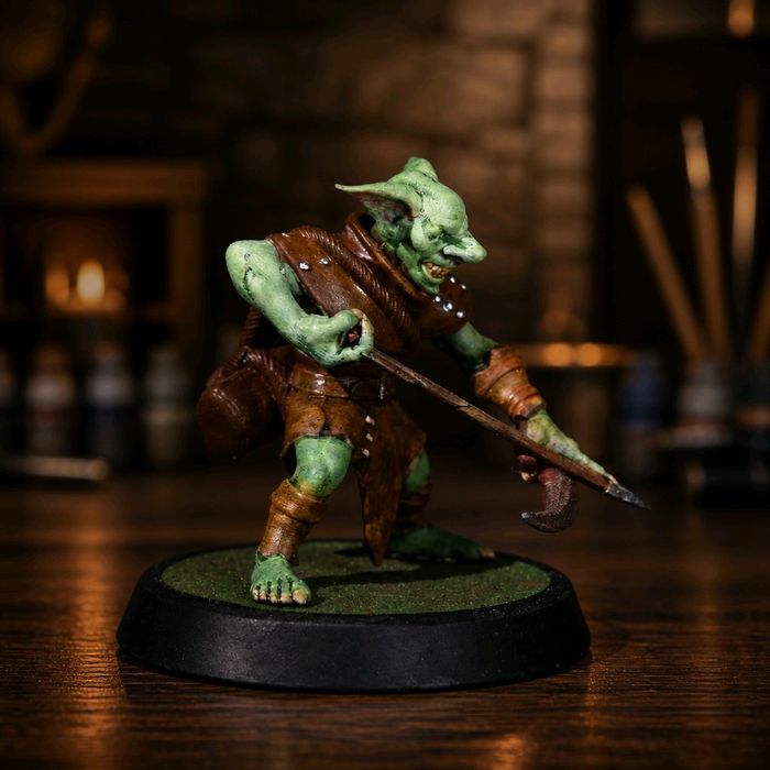 Skitz Gobliński Łucznik figurka 32mm 14K zgodna z DnD RPG Pathfinder