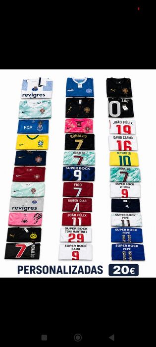 T-shirts de todas as Ligas