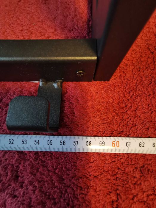 Ładny stylowy wieszak ścienny Czarny Szer. 60cm na wys. 24cm