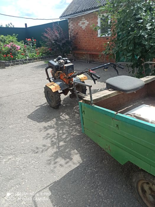 Мотоблок з причепом