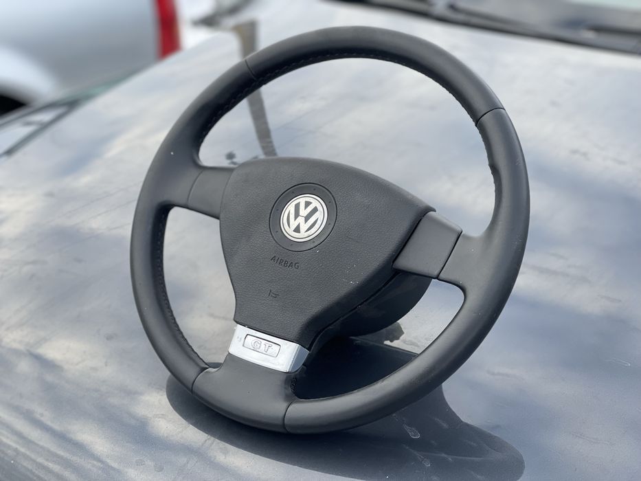 Руль кермо Golf 5 Touran Caddy Passat b6 Air Bag подушка три шпиці
