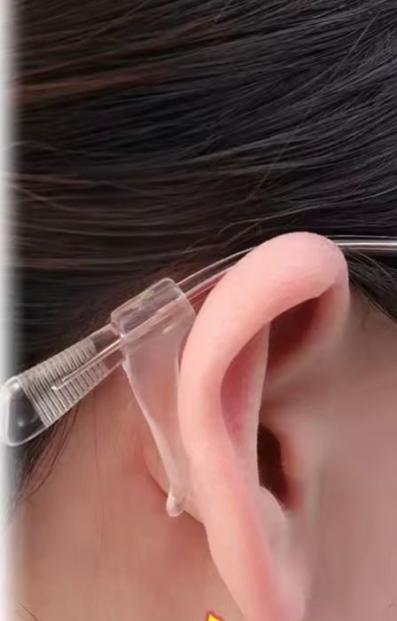 Par de peças em silicone para óculos não caírem