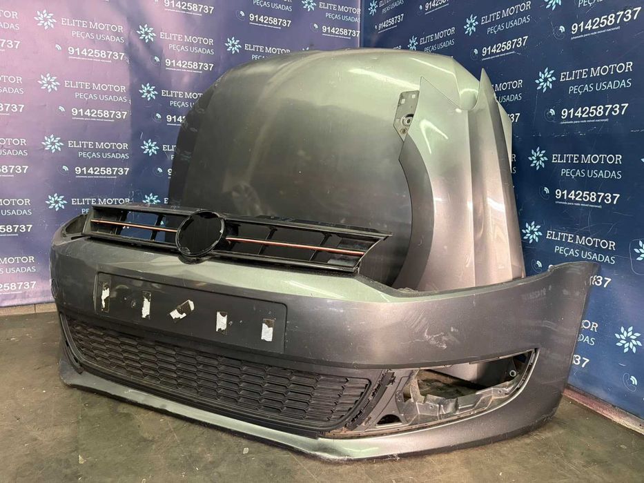 Frente completa usada VW POLO 6R parachoques capot oticas guardalamas reforço