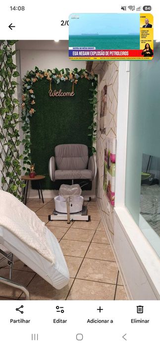 Cadeira de pedicure