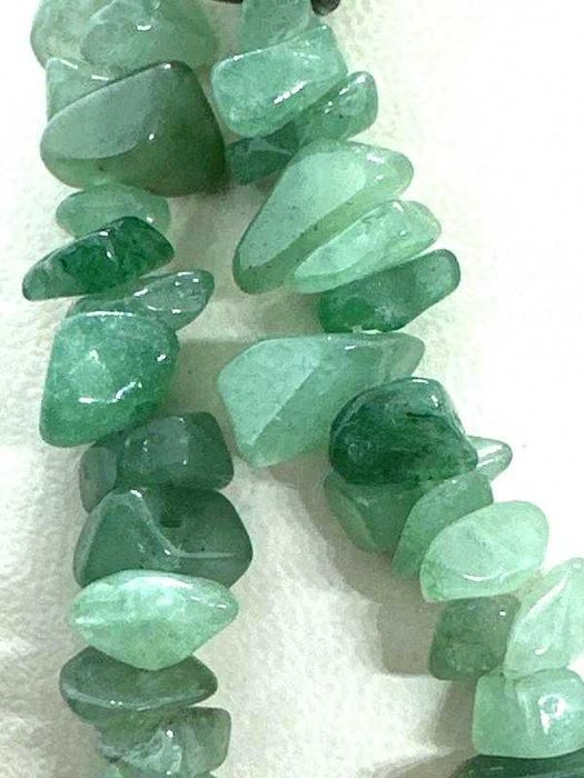 Намисто із  зеленого авантюрину  та  аквамарину