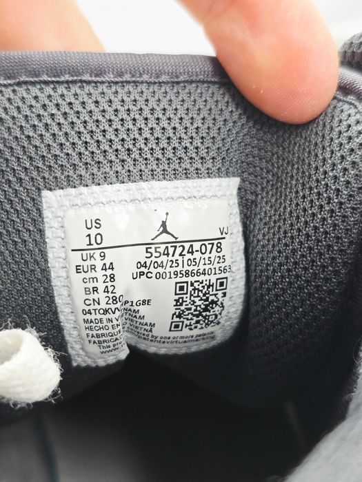 Buty Nike Air Jordan 1 Mid "Light Smoke Grey" Anthracite 44 eu