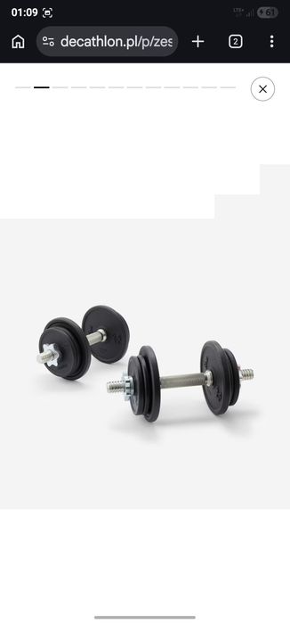 Hantelki 2x10kg w walizce