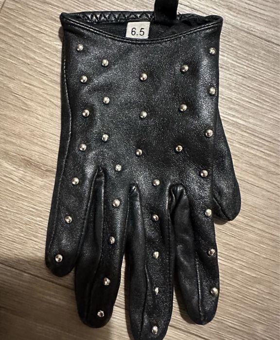 Шкіряні рукавички