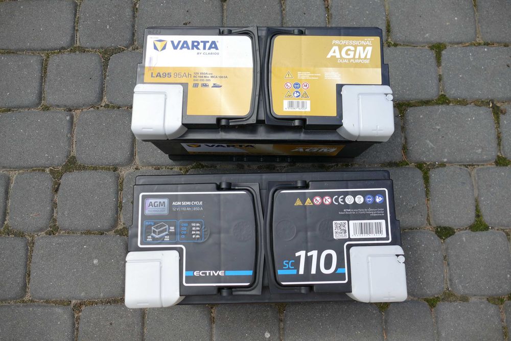 Akumulator 100Ah AGM kamper bus fotowoltaika