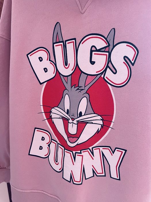 Гламурная толстовка худи Багз Банни ZARA Looney Tunes Bugs Bunny.