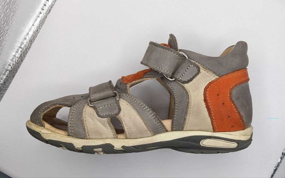 Ортопедические кожаные детские босоножки-сандалики (сандалии) Alberes