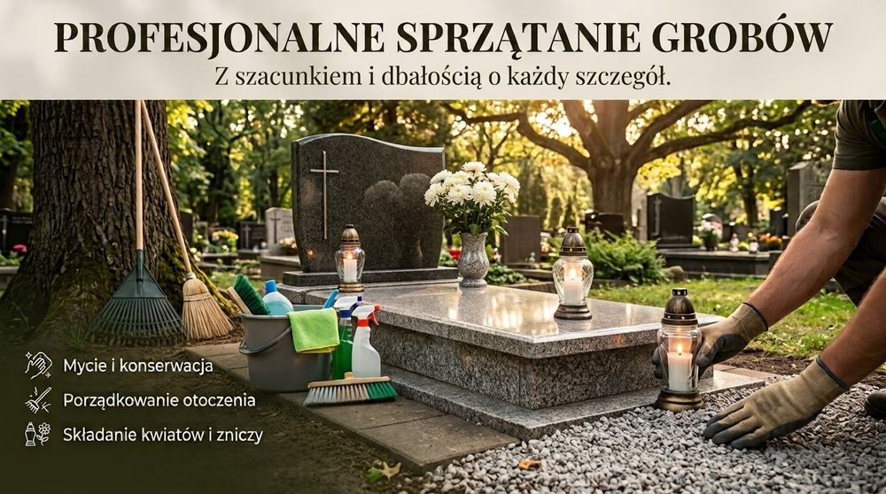 Sprzątanie nagrobków
