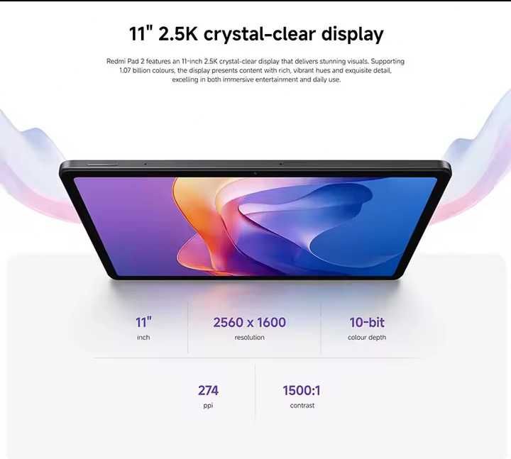 Tablet Xiaomi Redmi Pad 2 8/256 Szary NOWY