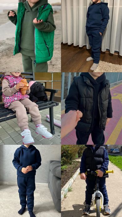 РОЗПРОДАЖ!!! Костюм флисовый теплый трехнитка флис спортивный детский