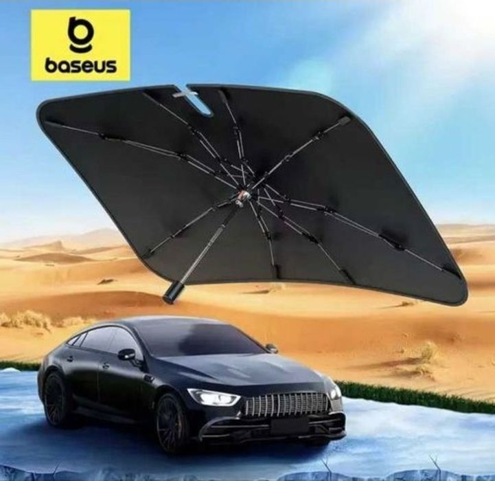 Автопарасолька Baseus, сонцезахисна парасоля, автомобільна шторка, зонт на лобове скло