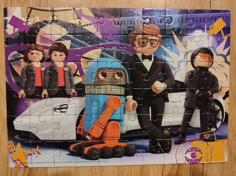 Puzzle 2w1 Playmobil The Movie, Clementoni, 60/60 elementów