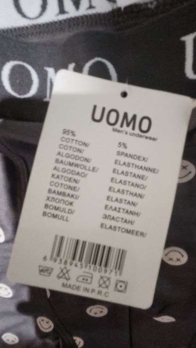 Zestaw 2 par świetnych bokserek męskich buźki Uomo