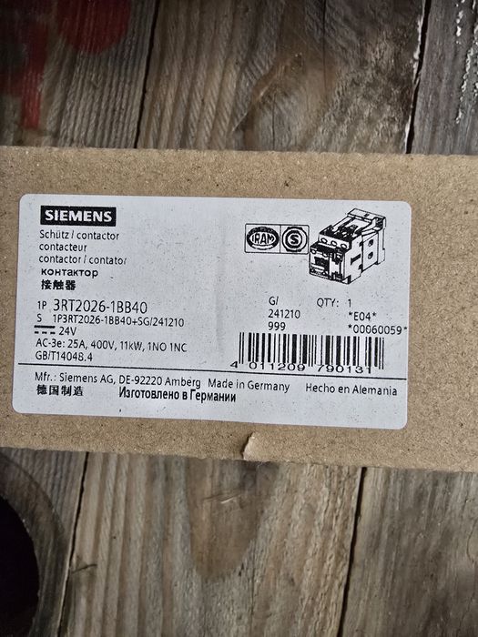 Siemens Stycznik mocy 25A 3P