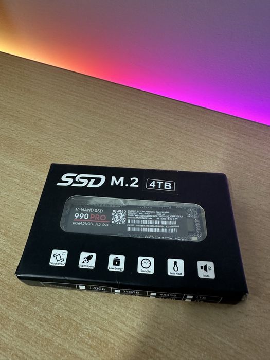 Szybki dysk SSD 4TB 990 PRO PCIe4.0 X4 M.2 2280 NVMe TLC 3D nowy