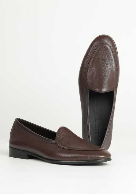 Belgian Loafers skórzane brązowe