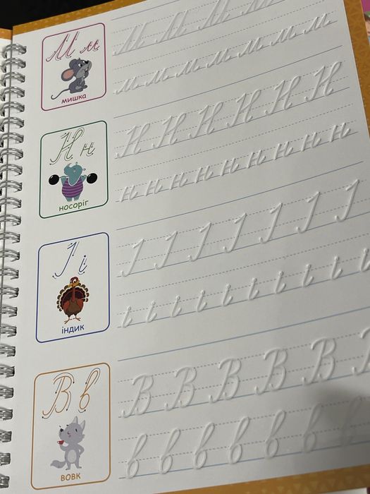 Багаторазові прописи з канавкою (у наборі 4 книжки)