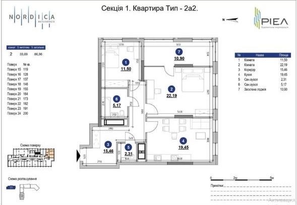 Nordica Residence квартира от собственника с готовым дизайн проектом