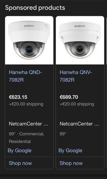 Hanwha 7082-R camera de vigilancia