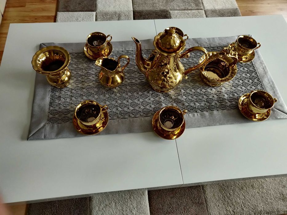 Pozłacany zestaw kawowy Tarnopol