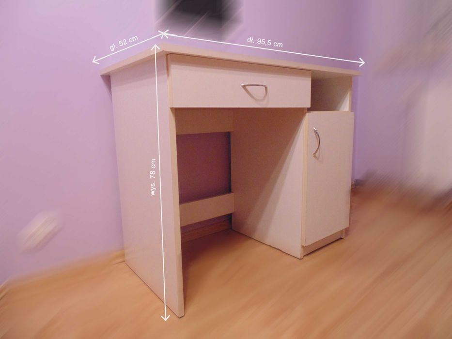 Biurko - białe, szkolne