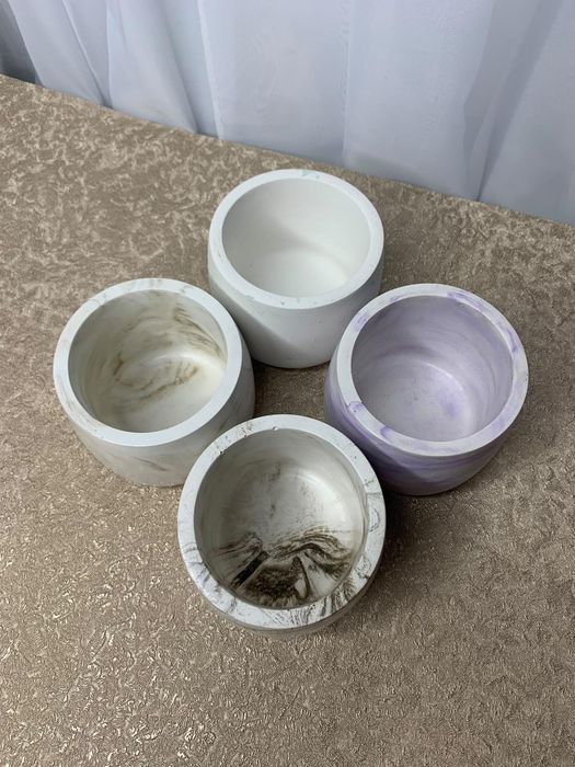 РОЗПРОДАЖ! Гіпсові кашпо для свічок