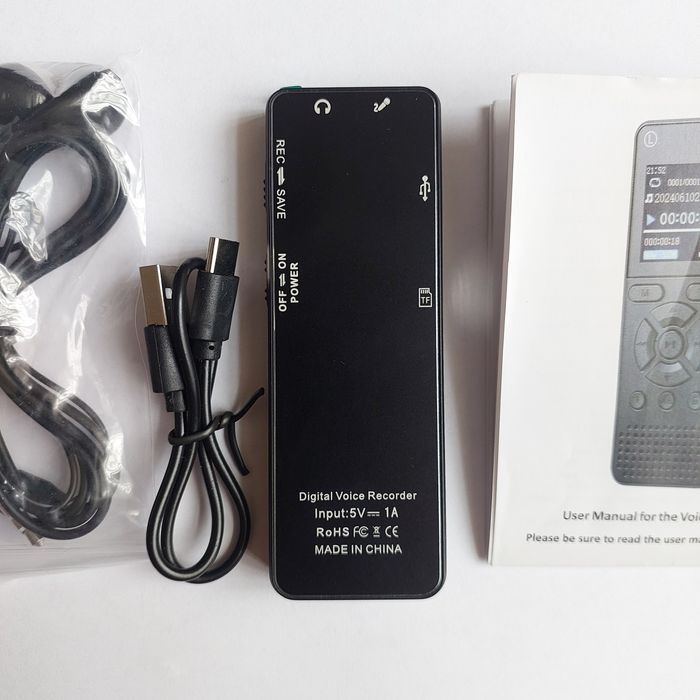 Диктофон новый 64 гб металл