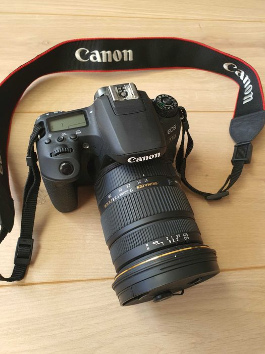 Aparat Canon D77 + obiektyw  Sigma 17-50 f/2,8 EX DC OS HSM