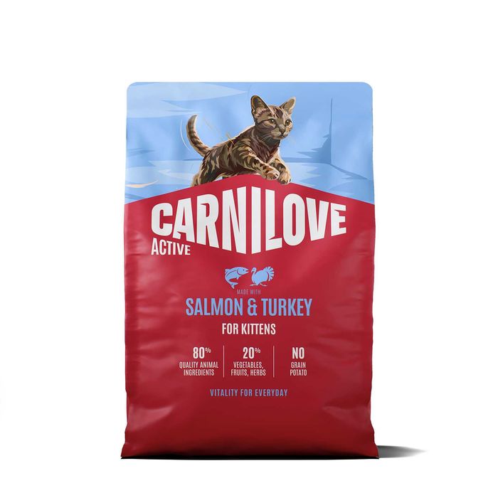 Carnilove Kitten Salmon & Turkey 2кг,6кг лосось индейка корм для котят