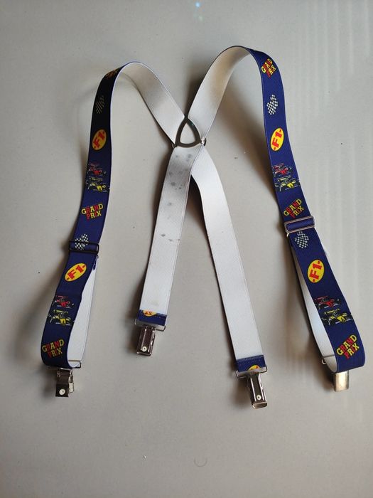 Szelki dzieciece z autkami F1 i napisem GRAND PRIX