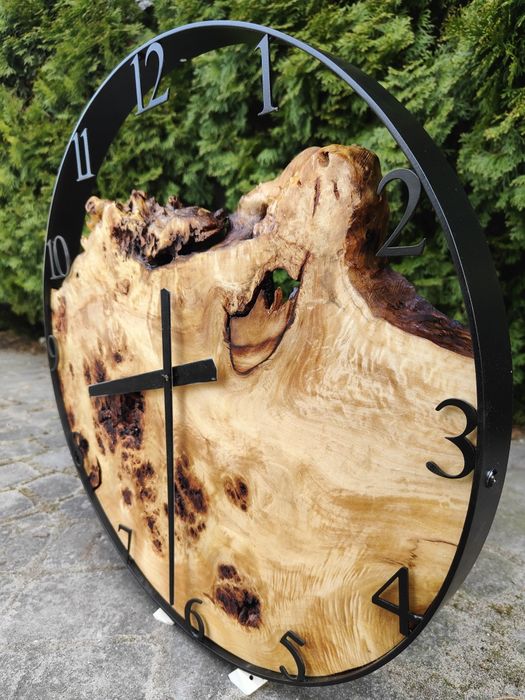 50 cm zegar topola rękodzieło