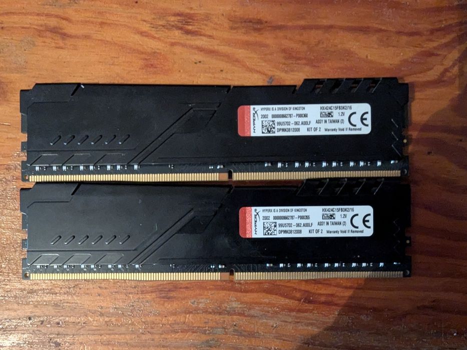 Kingston DDR4 16GB (2X8GB) 2400Mhz HyperX FURY (HX424C15FB3K2/16)