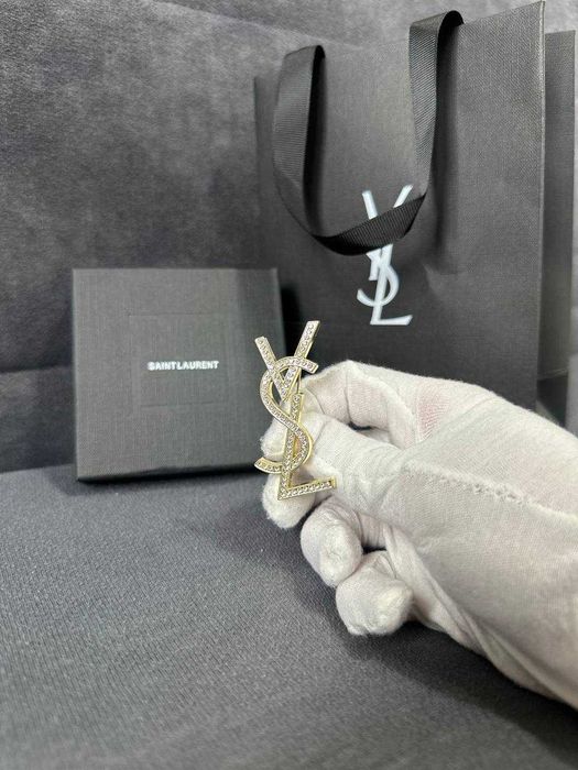 Broszka w stylu YSL Nowa Damska + box i torebka