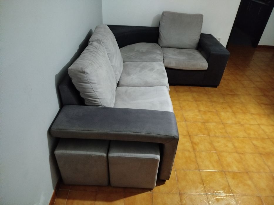 Sofá como novo de canto