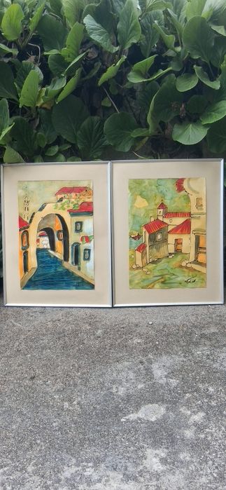 2 Quadros pintura anos 70